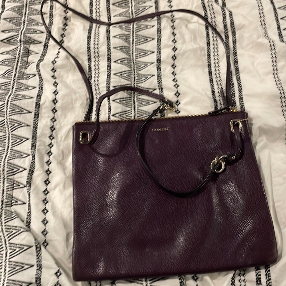 Eggplant Coach Crossbody